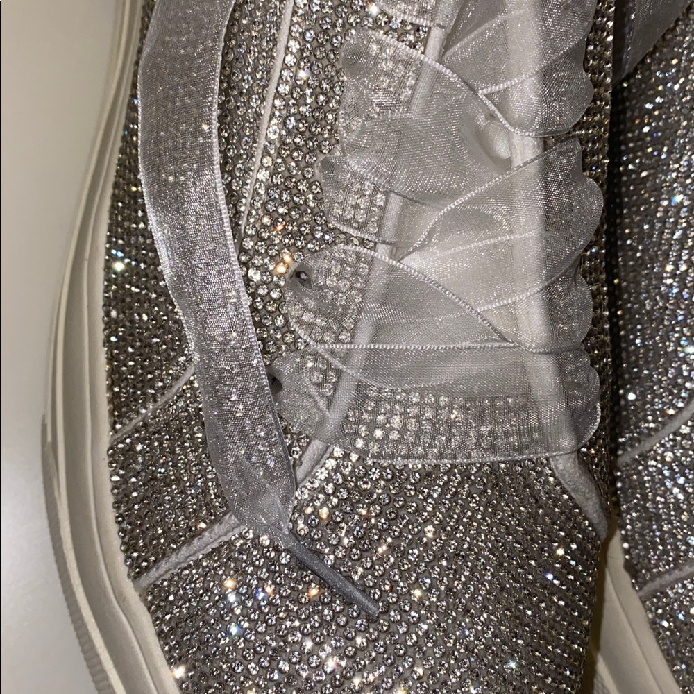 Jessica Simpson Women’s Cherello Platform Rhinestone Sneakers Size 10 - Picture 2 of 8
